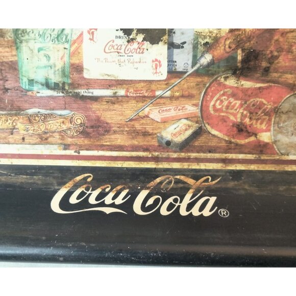 Coca Cola Tray Through The Years Limited Edition 1990 Sandra Porter Shabby Rusty - Picture 7 of 9